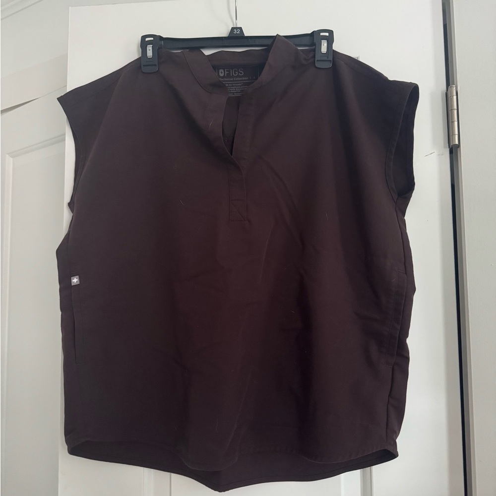 Figs Chocolate Sleeveless Top